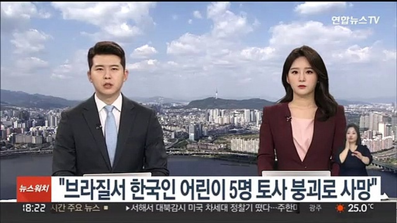 "브라질서 한국 어린이 5명 토사붕괴 사망"…외교부 사실 파악중