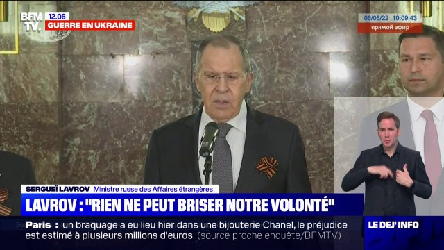 Sergueï Lavrov, ministre russe des Affaires étrangères: Aucune sanction ne peut briser la volonté du peuple russe