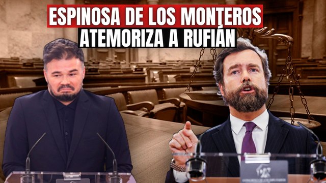 Espinosa de los Monteros (VOX) atemoriza a Rufián: ¡Puede acabar en los tribunales por revelar secretos!