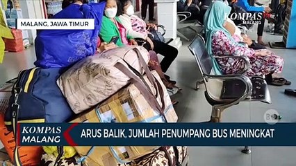 Arus Balik,  Jumlah Penumpang Di Terminal Arjosari Mulai Meningkat
