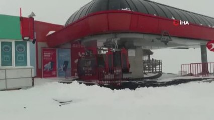 Erciyes'te Mayıs karı güzelliği