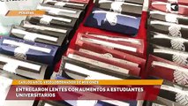 Entregaron lentes con aumentos a estudiantes  universitarios