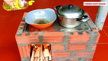 Tungku kayu bakar 18 || how to make firewood stove