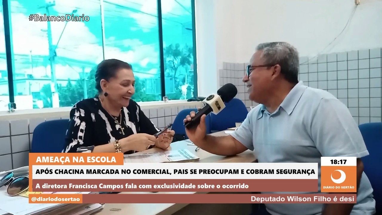 Em entrevista exclusiva, diretora do colégio Comercial fala sobre possível chacina