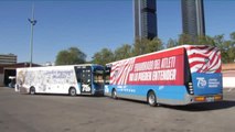 Los jugadores del derby llegarán al Wanda Metropolitano por primera vez en transporte público