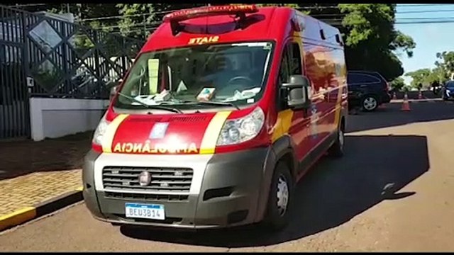 Forte colisão entre CR-V e Strada é registrada na Rua Manoel Ribas com a Rua Maranhão