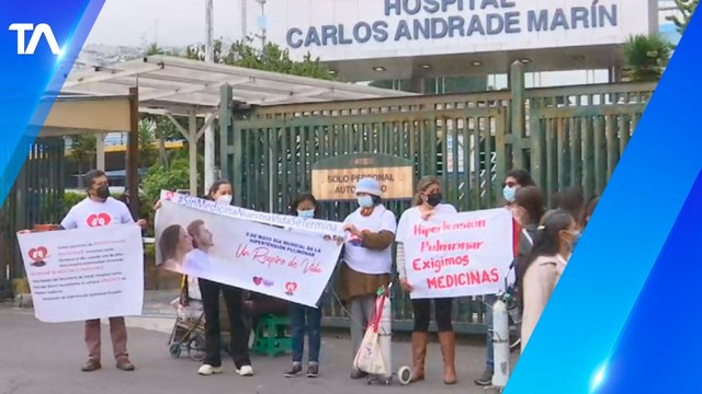 Pacientes con hipertensión pulmonar realizaron plantón por falta de medicamentos