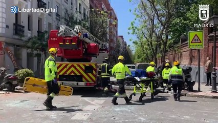 Una fuerte explosión en el centro de Madrid causa varios heridos y desaparecidos