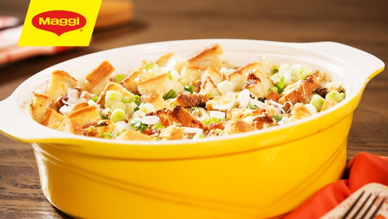 دجاج مخبوز بالبشاميل - maggi