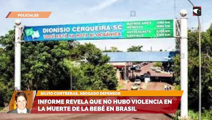 Informe revela que no hubo violencia en la muerte de la bebé en Brasil
