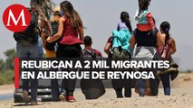Reubican a 2 mil migrantes de Reynosa en albergue 
