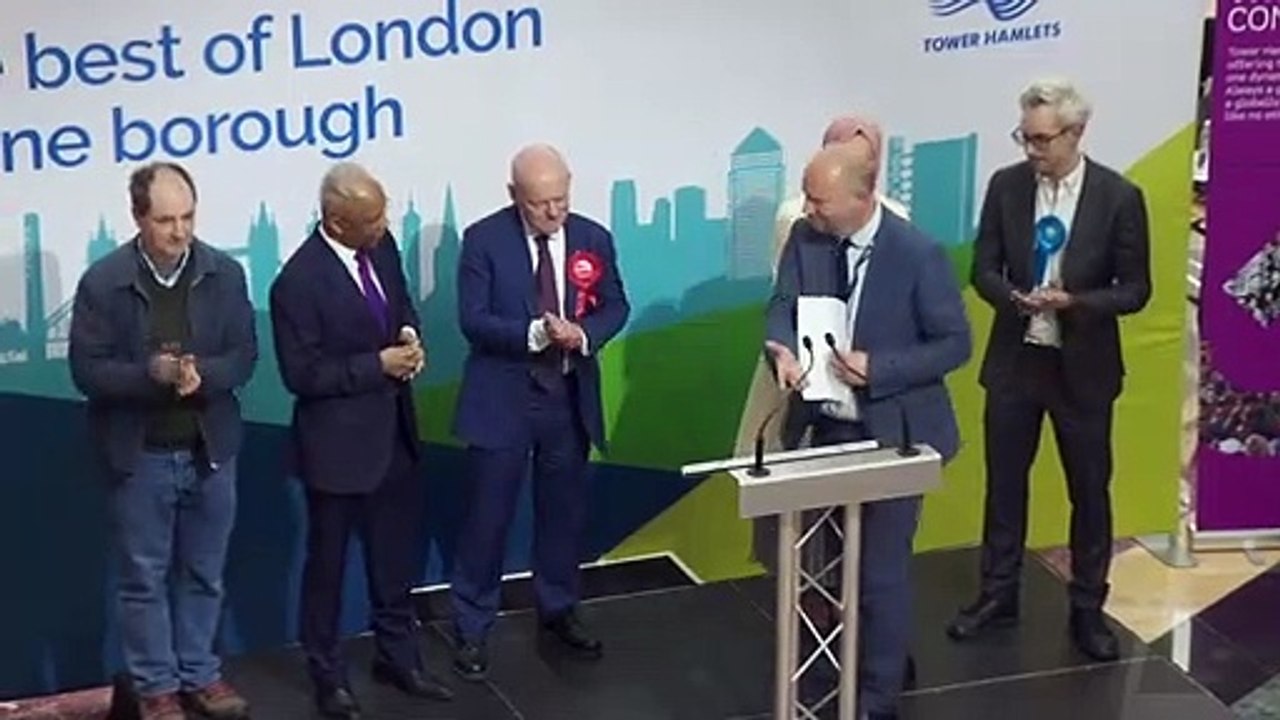 Lutfur Rahman wins Tower Hamlets vote after five-year ban