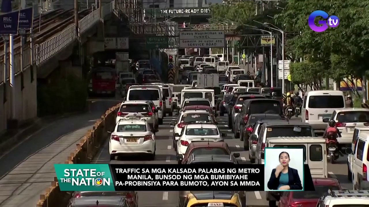 Traffic sa mga kalsada palabas ng Metro Manila, bunsod ng mga bumibiyahe pa-probinsiya para bumoto, ayon sa MMDA | SONA