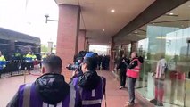 Sheffield Wednesday arrive at Stadium of Light ahead of League One play-off semi-final against Sunderland