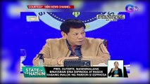 Pres. Duterte, naniniwalang binayaran sina Espinosa at Ragos habang inalok ng pardon si Espinosa | SONA