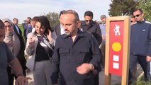 ÇANAKKALE - AK Parti Grup Başkanvekili Turan, yürüyüş rotasının açılışına katıldı