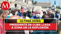 A través de un tweet se confirma la presencia del Presidente Diaz Canel en el Hotel Saratoga