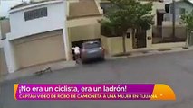 Hombre aprovecha el descuido de una mujer para robar su camioneta