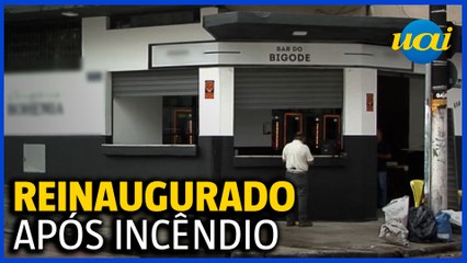 Após incêndio, Bar do Bigode reabre neste sábado em BH