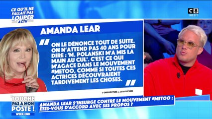 Amanda Lear s'insurge contre le mouvement #metoo, l'équipe de TPMP débat