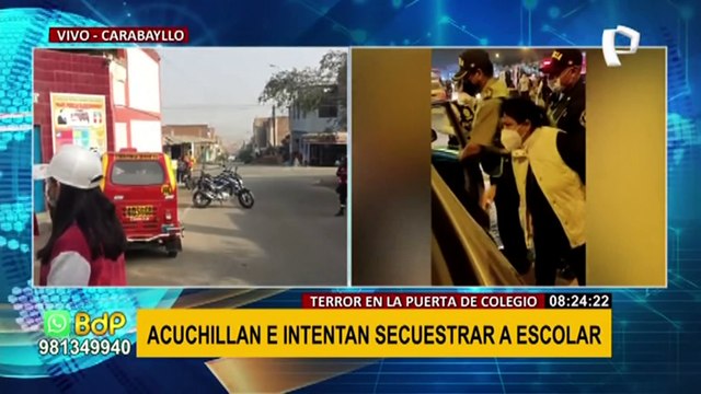 ¡Terror en Carabayllo! Acuchillan e intentan secuestrar a una escolar en la puerta de colegio