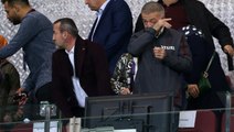 Hatay'da duygu seli! Trabzonspor Başkanı Ahmet Ağaoğlu tribünde hüngür hüngür ağladı