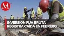 Inversión fija bruta cae 3% en febrero a tasa mensual
