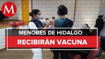 Aplicarán primera dosis de vacuna covid para adolescentes de 12 a 17 años en Hidalgo