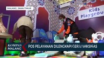 Unik!! Ingatkan Pemudik Selalu Berhati-Hati, Pos Pelayanan di Malang Pajang Mobil Korban Kecelakaan