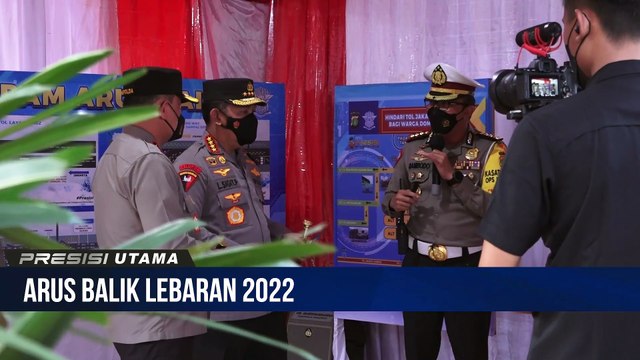 Kapolri Lakukan Pengecekan Arus Balik Mudik Lebaran 2022