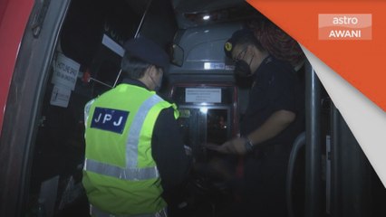 Ops HRA | Pemandu bas ekspres positif dadah ditahan