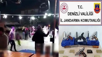 Düğün magandalarını canlı yayın yakalattı