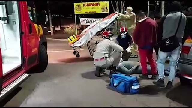 Rapaz de 27 anos fica ferido após acidente de trânsito no Bairro Coqueiral