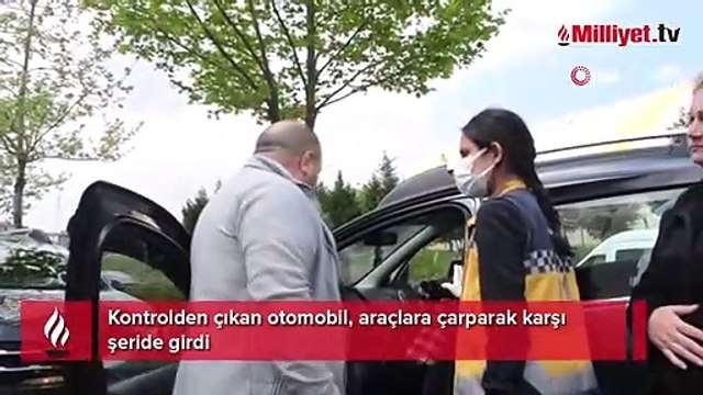 Kaza yapan sürücü ağladı, çılgına döndü, komşusu sakinleştirdi
