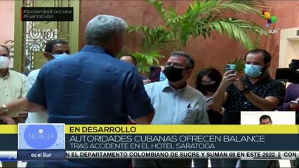 Pdte. cubano ratifica apoyo gubernamental a personas afectadas tras accidente en hotel Saratoga