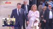 Les invités à la cérémonie d'investiture d'Emmanuel Macron arrivent à l'Élysée