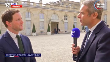 Cérémonie d'investiture: pour Clément Beaune, "les choses sont un peu plus lourdes cinq ans après"