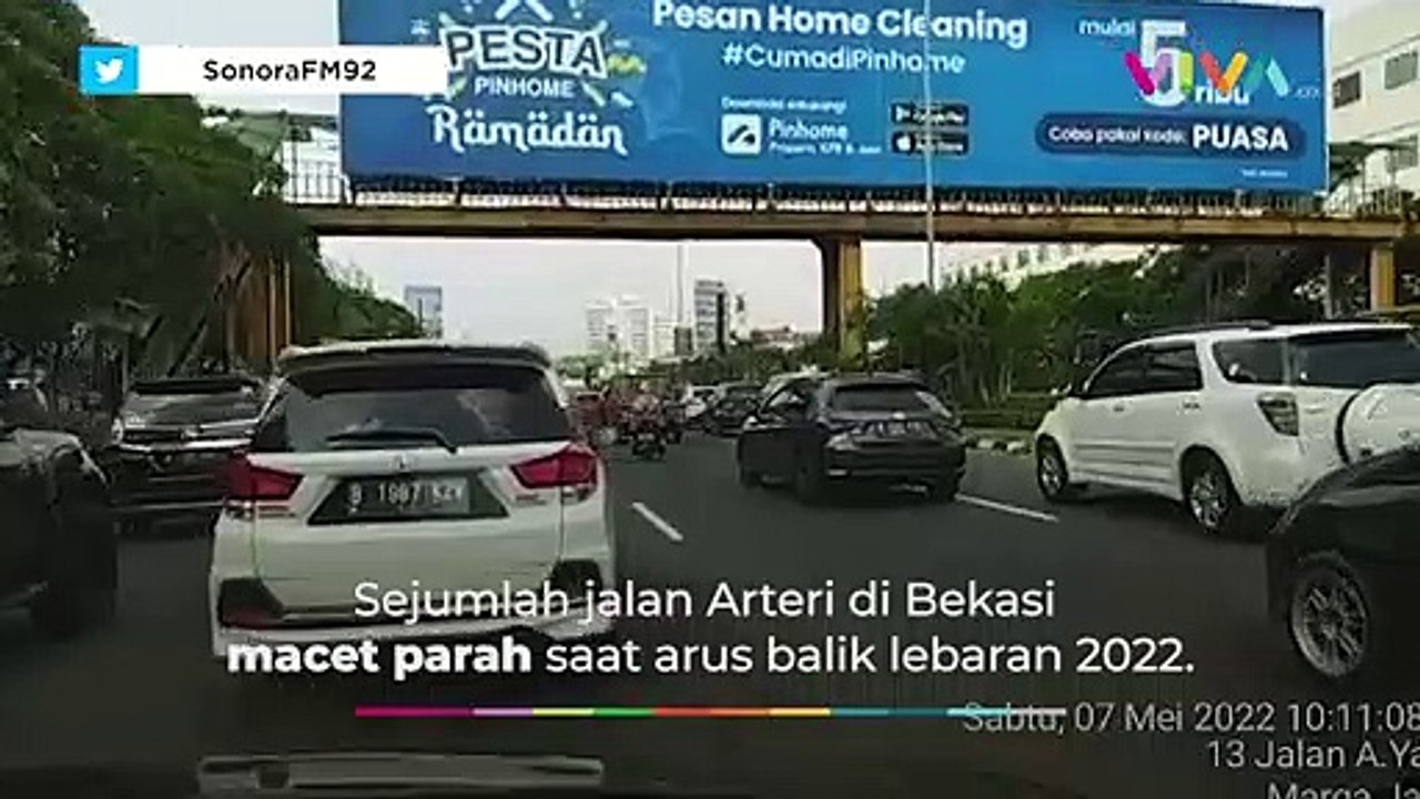 Jalur Arteri Bekasi Macet Parah Imbas One Way