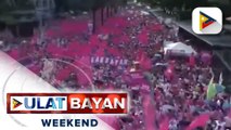 Mga taga-suporta ni VP Leni, pinuno ang Ayala at Makati avenue para sa kanyang miting de avance
