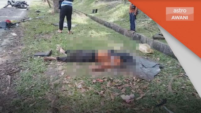 Kemalangan | Seorang pemotong rumput maut dirempuh kereta