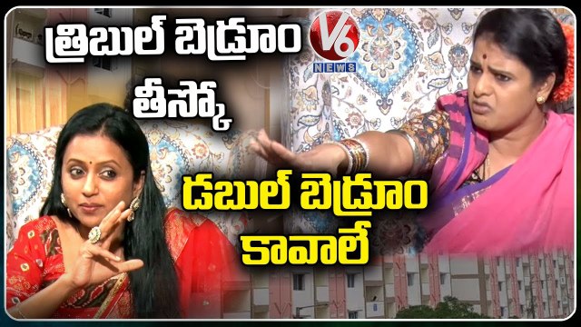 Teenmaar Chandravva Funny Conversation With Anchor Suma Over Double Bedroom _ V6 News