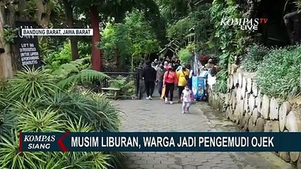 Libur Lebaran! Tukang Ojek Dadakan Panen Rezeki di Objek Wisata The Great Asia Africa