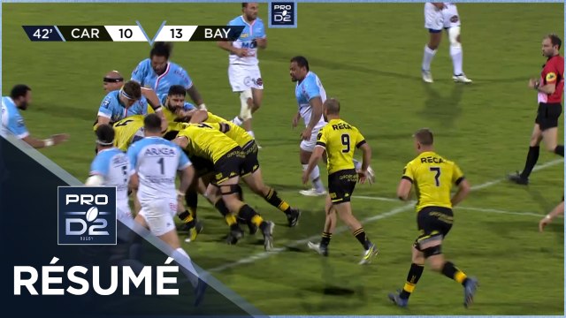 PRO D2 - Résumé US Carcassonne-Aviron Bayonnais: 33-28 - J29 - Saison 2021/2022