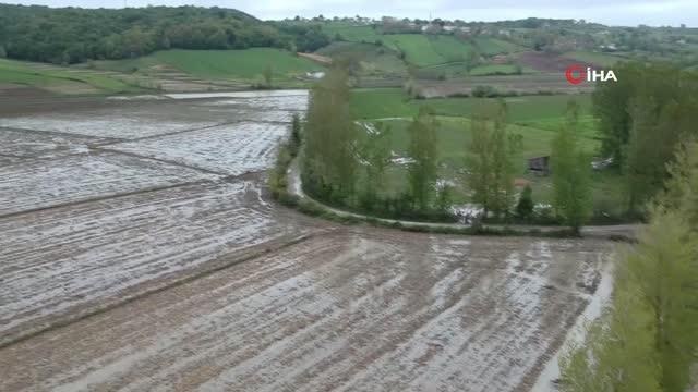 Islah edilmeyen çay taştı, tarım arazileri sular altında kaldı