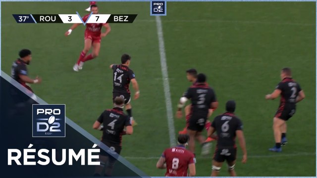 PRO D2 - Résumé Rouen Normandie Rugby-AS Béziers Hérault: 26-21 - J29 - Saison 2021/2022