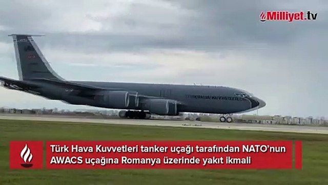 NATO uçağına havada yakıt ikmali