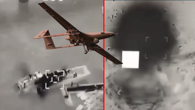 Ukrayna, Bayraktar TB2 SİHA ile Rus çıkarma gemisini vurarak imha etti