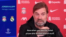 Klopp slams UCL final ticket prices