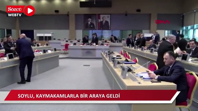 İçişleri Bakanı Süleyman Soylu Kaymakamlarla bir araya geldi