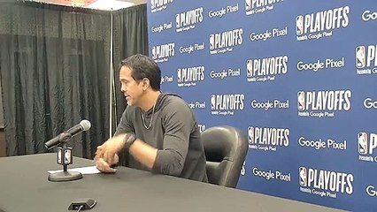 Miami Heat coach Erik Spoelstra after Game 3 loss to Sixers